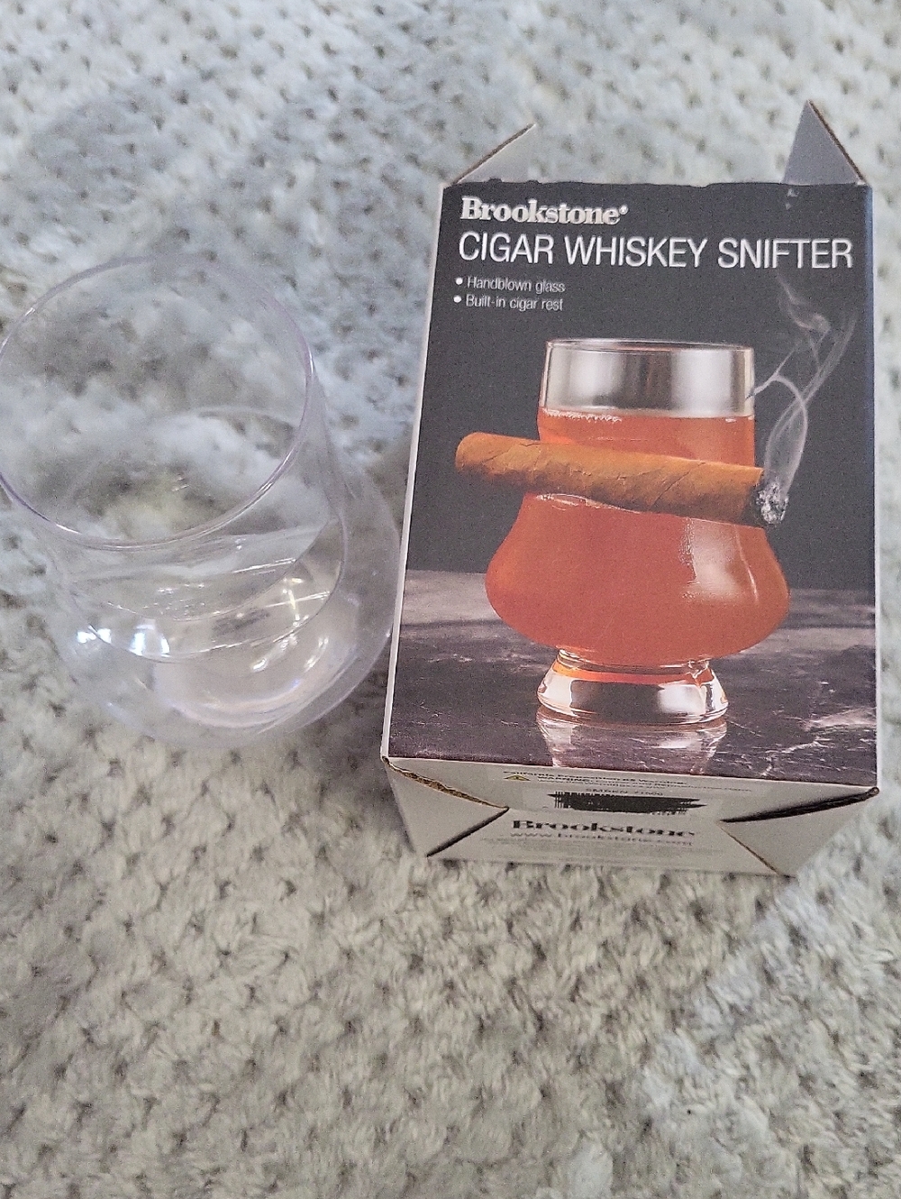 Brookstone Clear Handblown Whiskey‎ & Cigar Snifter